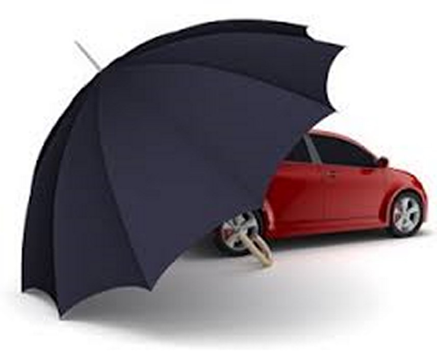 Зонтик и машина