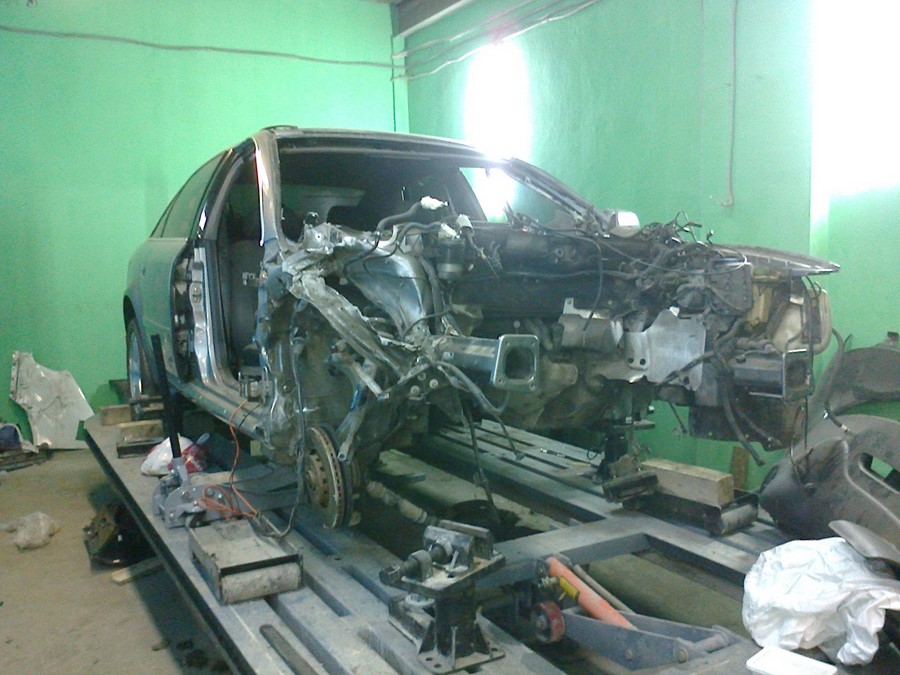 Кузовной ремонт автомобиля Ауди А6 (Audi A6) после ДТП